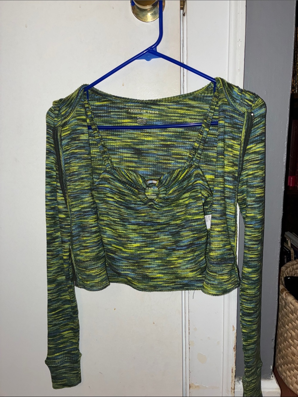 American Eagle Crop Top and Sweatshirt Set